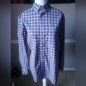 Men's Banana Republic Long Sleeve Shirt Slim FlexFit Tech Stretch Cotton Medium